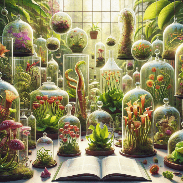 guia para escolher vidros de terrário para plantas carnívoras
