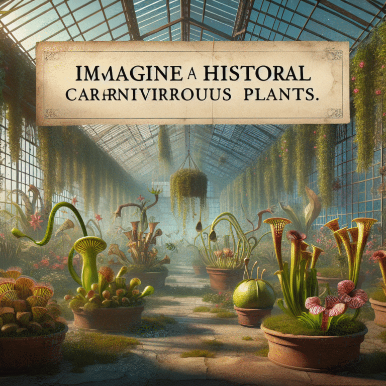 Curiosidades históricas sobre plantas carnívoras raras