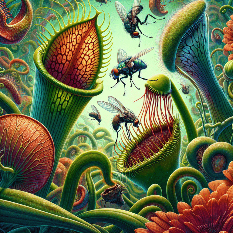 fatos curiosos sobre como plantas carnívoras digerem insetos