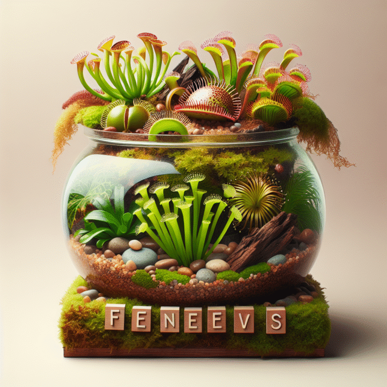 como montar um terrário para plantas carnívoras