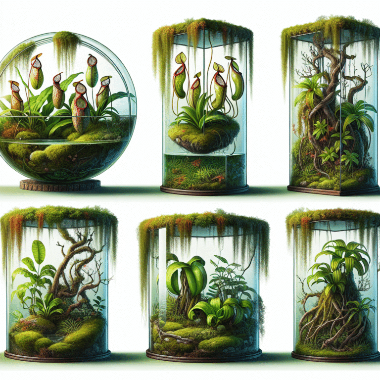 tipos de terrário ideais para espécies de nepenthes