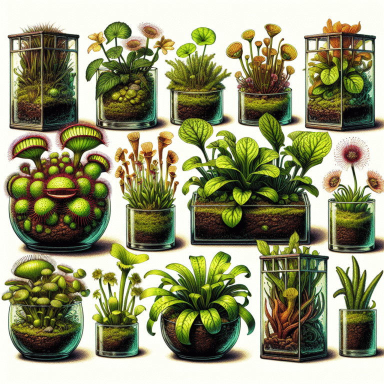 plantas carnívoras que podem viver em vidros pequenos