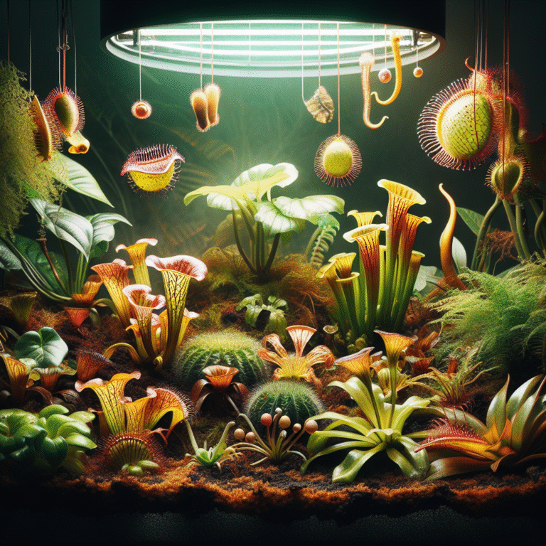 iluminação artificial ideal para terrário de plantas carnívoras