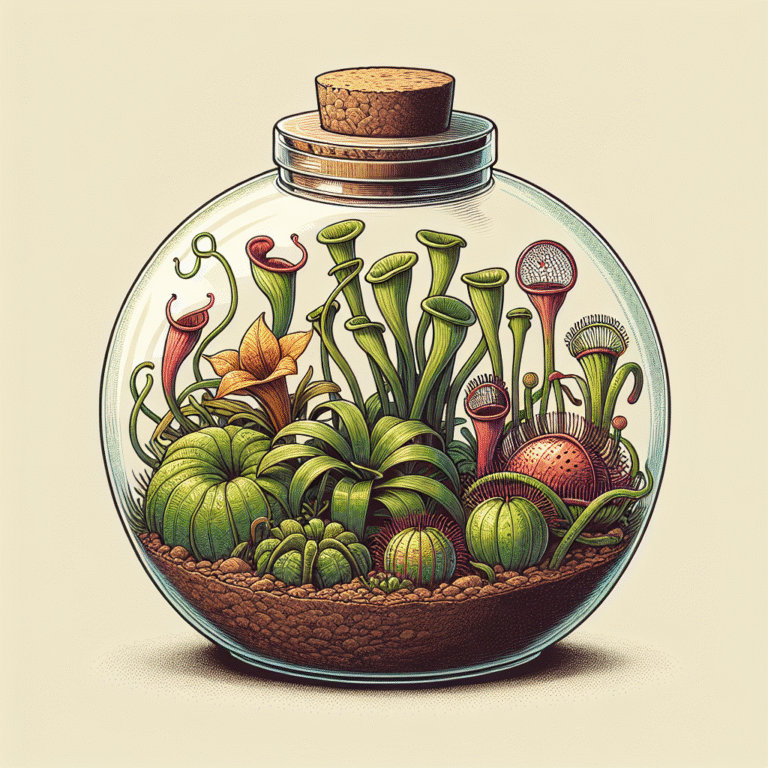 como manter um terrário de plantas carnívoras fechado