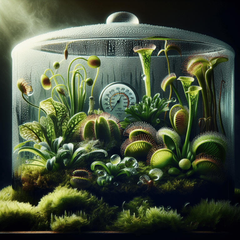 como a umidade influencia no crescimento das plantas carnívoras em terrários