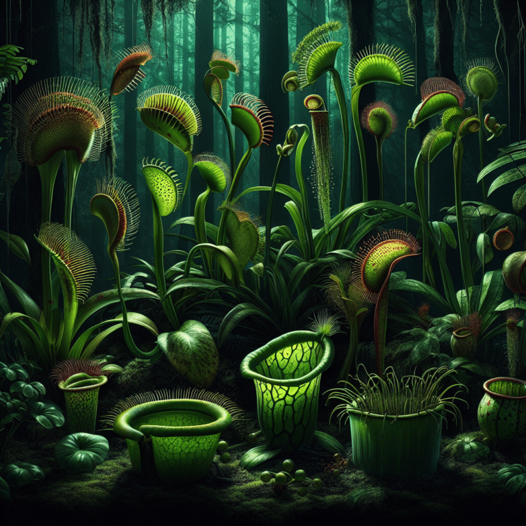 plantas carnívoras que se beneficiam de ambientes sombreados