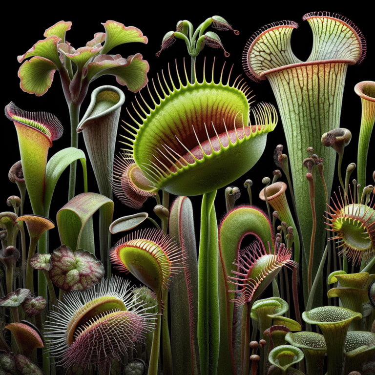 diferenças entre dionaea muscipula e outras plantas carnívoras