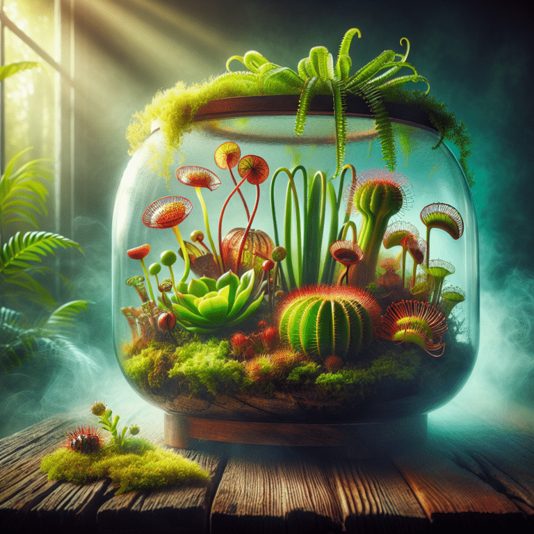 decore seu terrário com plantas carnívoras pequenas