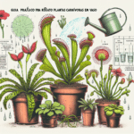 guia prático de rega para plantas carnívoras em vaso
