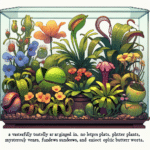 como organizar várias espécies de plantas carnívoras em um terrário
