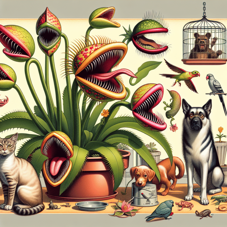 plantas carnívoras são perigosas para animais domésticos?