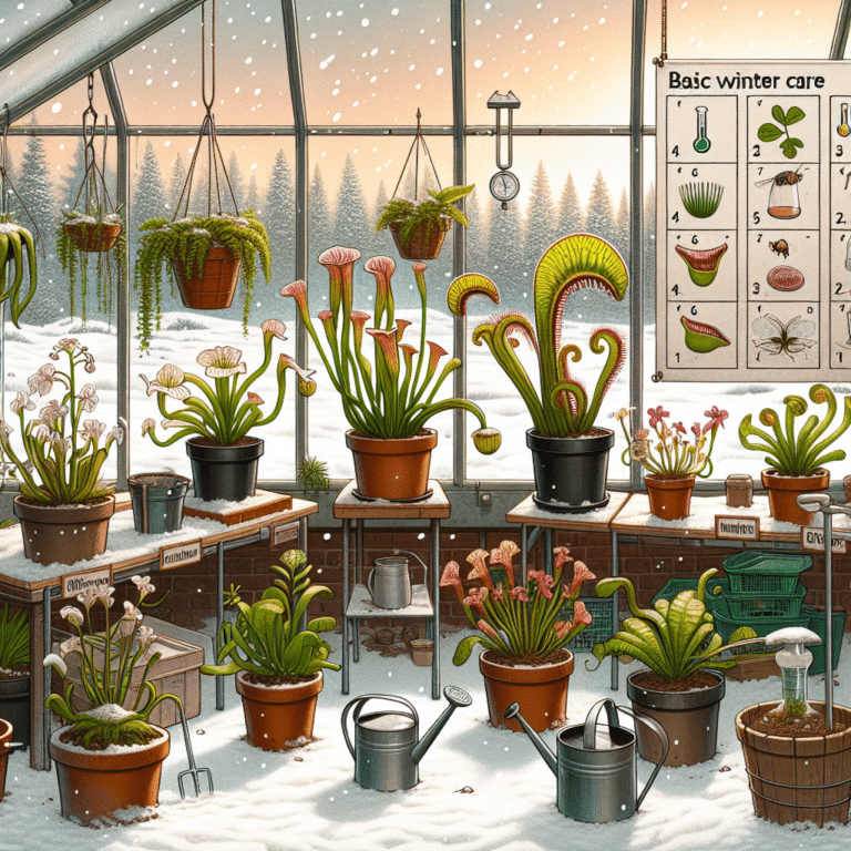 cuidados básicos para plantas carnívoras no inverno